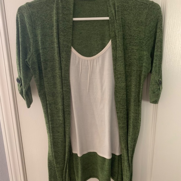 iZBYER Green on White Top - Picture 3 of 3